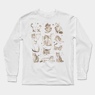 Vintage 90s Tattoo Cat Long Sleeve T-Shirt